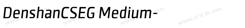 DenshanCSEG Medium字体转换